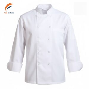 Fast Uniform may áo bếp đồng phục trắng cao cấp, cam kết chất lượng
