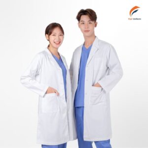 Áo Blouse bác sĩ dài tay thiết kế tiện ích, chuẩn form