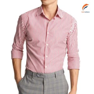 Áo sơ mi công sở sọc đỏ trẻ trung và nổi bật nhưng vẫn chuyên nghiệp