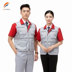 Mặc gile bảo hộ xám trắng nên chọn size vừa, kết hợp trang phục phù hợp, kiểm tra trước ca và giặt phơi đúng cách