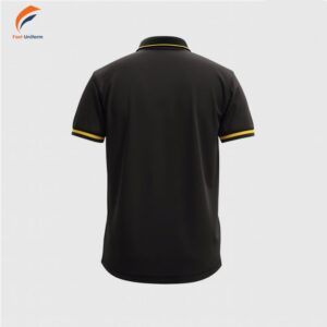 Chi phí may áo polo đồng phục đen phối vàng tùy thuộc vào yêu cầu của từng đơn hàng