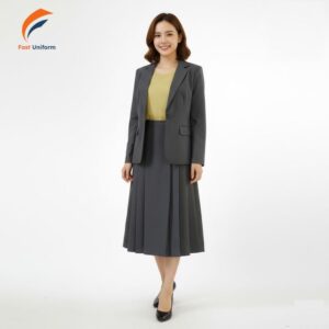 Chi phí may chân váy xếp ly xám đậm được tính dựa trên chất liệu vải, kiểu dáng, số lượng đặt may và yêu cầu thiết kế cụ thể của từng đơn vị