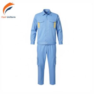 Fast Uniform may đồng phục bảo hộ xanh dương nhạt giá tốt, cam kết chất lượng