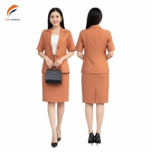 Fast Uniform – Đối tác uy tín may vest nữ màu cam, giàu kinh nghiệm và chuyên nghiệp