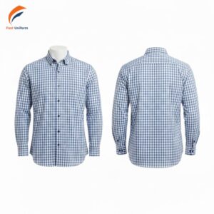 May áo sơ mi công sở caro xanh cần đảm bảo form áo vừa vặn, đường may chắc chắn và chất liệu phù hợp