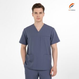 May đồng phục Scrubs xanh xám đậm lưu ý chọn chất liệu phù hợp, đảm bảo an toàn và sự thoải mái