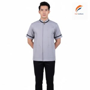 May đồng phục tổ phòng nên chọn vải bền màu, đo size chuẩn, may chắc, phối màu hài hòa, logo tinh tế