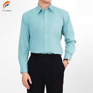 Áo sơ mi công sở xanh mint thanh lịch