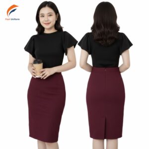 Bảo quản đúng cách giúp chân váy đỏ mận luôn chuẩn form và bền màu