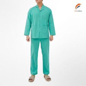 Đồng phục bệnh nhân xanh lá thiết kế tiện dụng, thoáng mát và dễ vận động