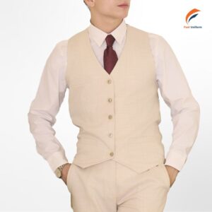Áo gile nam màu be lịch lãm, form đẹp, dễ phối, chất vải bền, thoáng mát