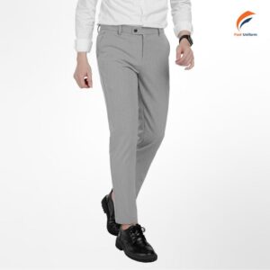 Quần tây công sở nam màu ghi thanh lịch, form chuẩn, vải bền đẹp và chống nhăn