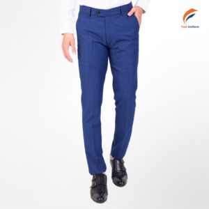 Quần tây nam sọc nhuyễn xanh dương lịch lãm, chuẩn phong cách công sở