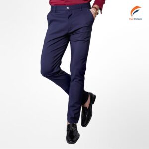 Quần tây nam xanh tím than form slim-fit sang trọng, vải cashmere co giãn và thoáng mát