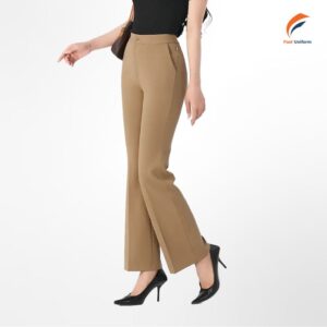 Quần tây nữ ống loe đen cạp cao tôn dáng, vải đẹp, thanh lịch