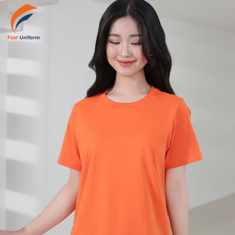 Áo thun cổ tròn nữ