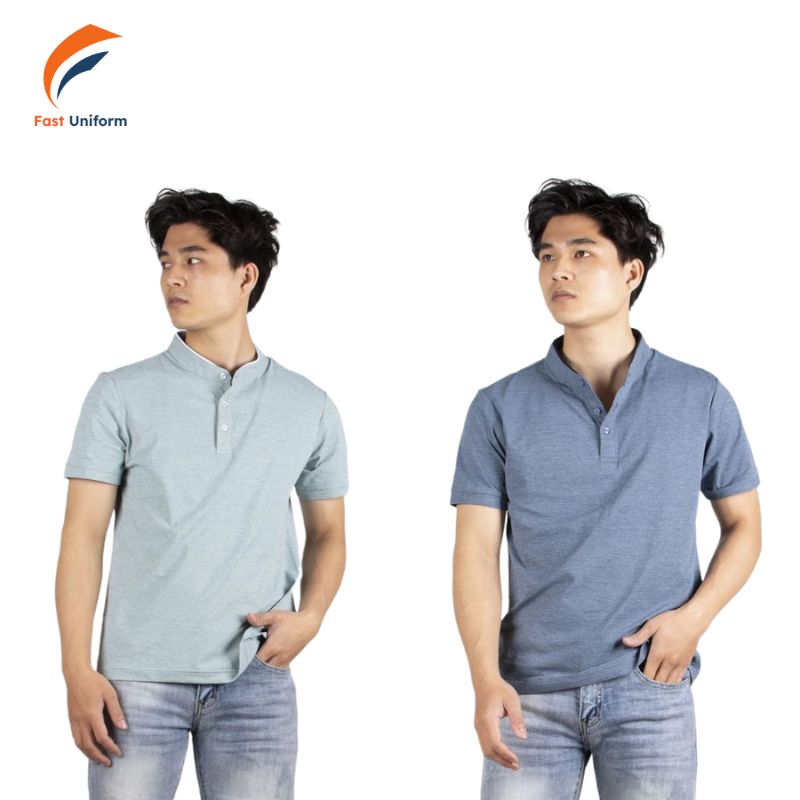 Đồng phục áo thun cổ trụ