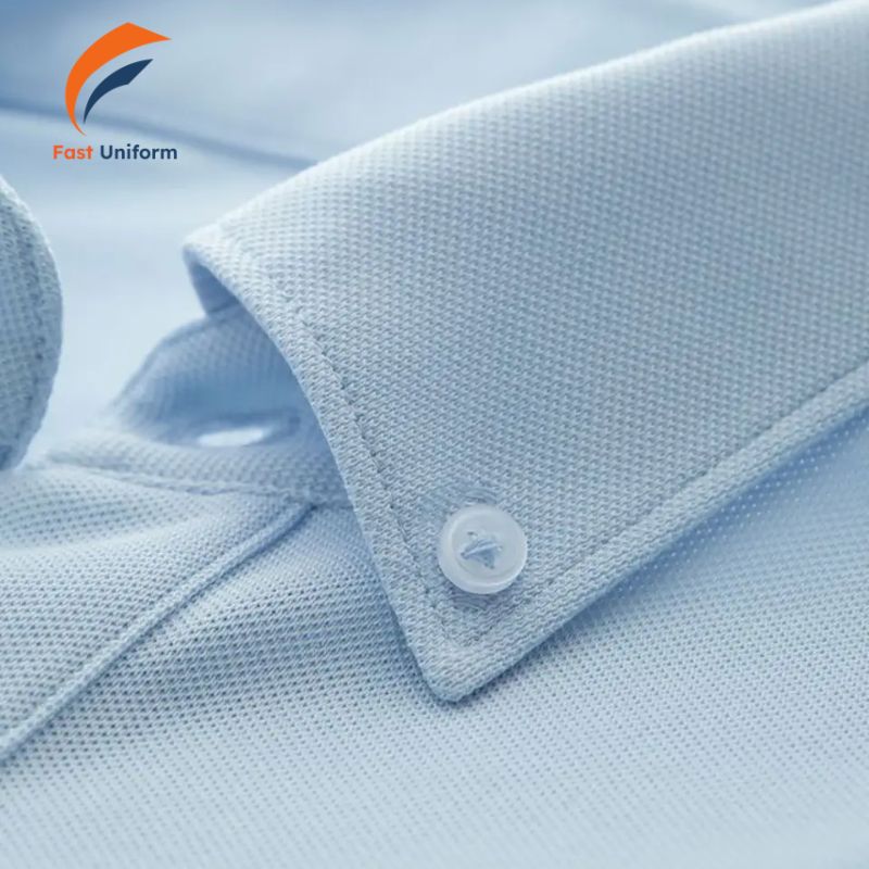 Chất liệu may áo cổ trụ đa dạng, bền đẹp, thoáng mát và phù hợp nhiều nhu cầu sử dụng