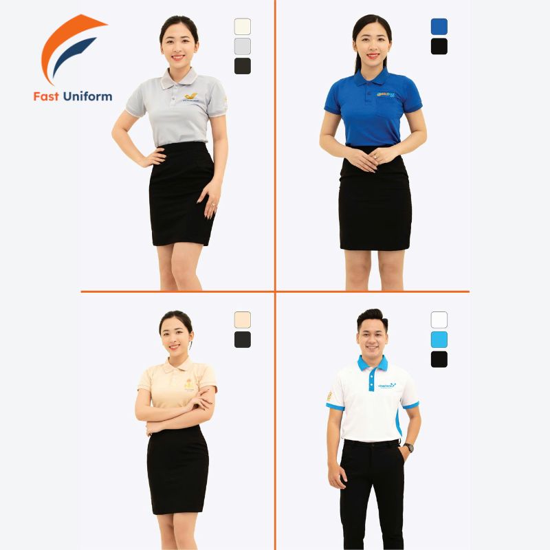 Áo cổ trụ đa dạng kiểu dáng, phù hợp nhiều vóc dáng và môi trường làm việc