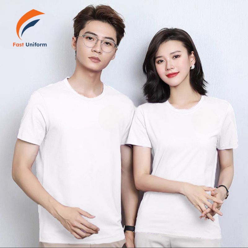 Áo thun đồng phục sắc trắng tinh khôi