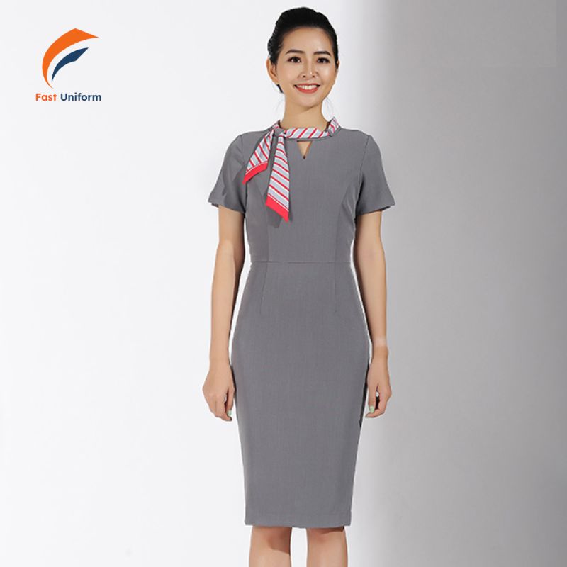 Đồng phục đầm liền thân quý phái