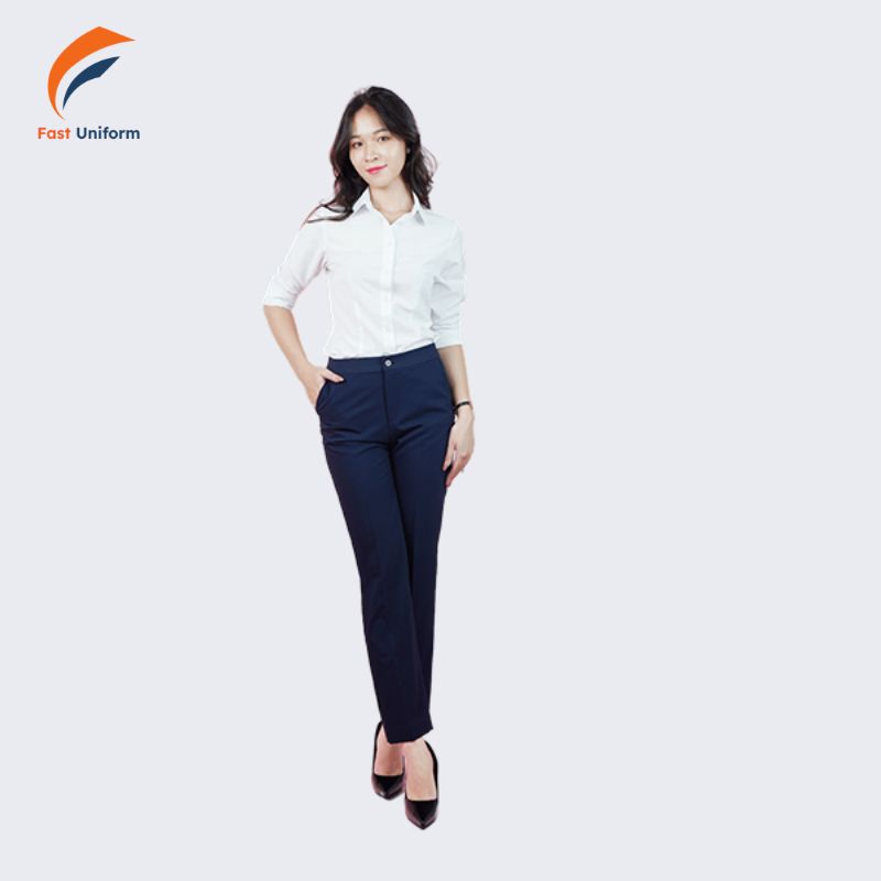 Đồng phục quần tây nữ form dáng chuẩn