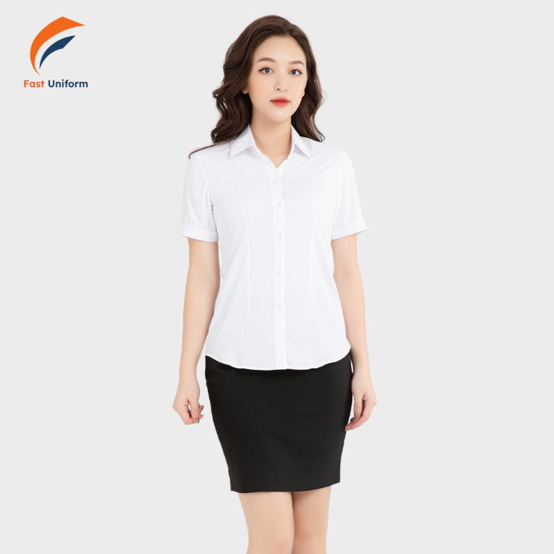 Đồng phục sơ mi nữ công sở thanh lịch