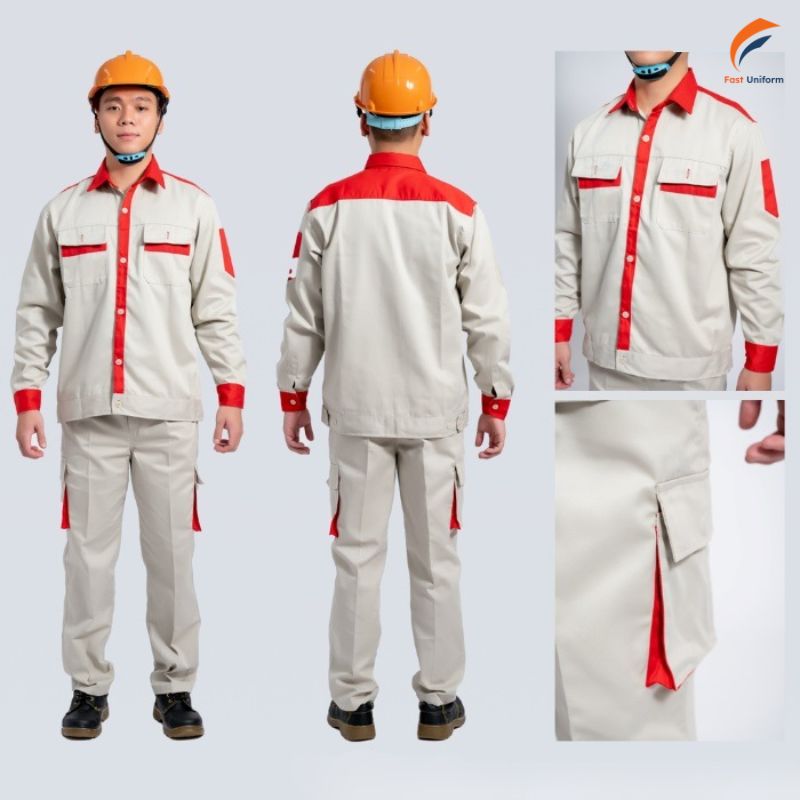 Đồng phục bảo hộ có thiết kế liền thân, rời hoặc kèm mũ trùm và áo bổ trợ để phù hợp từng môi trường làm việc