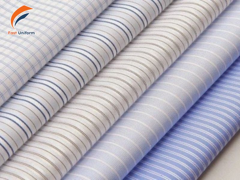 Vải may áo thun công sở cần ưu tiên các yếu tố gồm đứng form, thoáng mát, ít nhăn, co giãn nhẹ