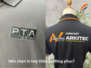 Nên chọn in hay thêu áo đồng phục