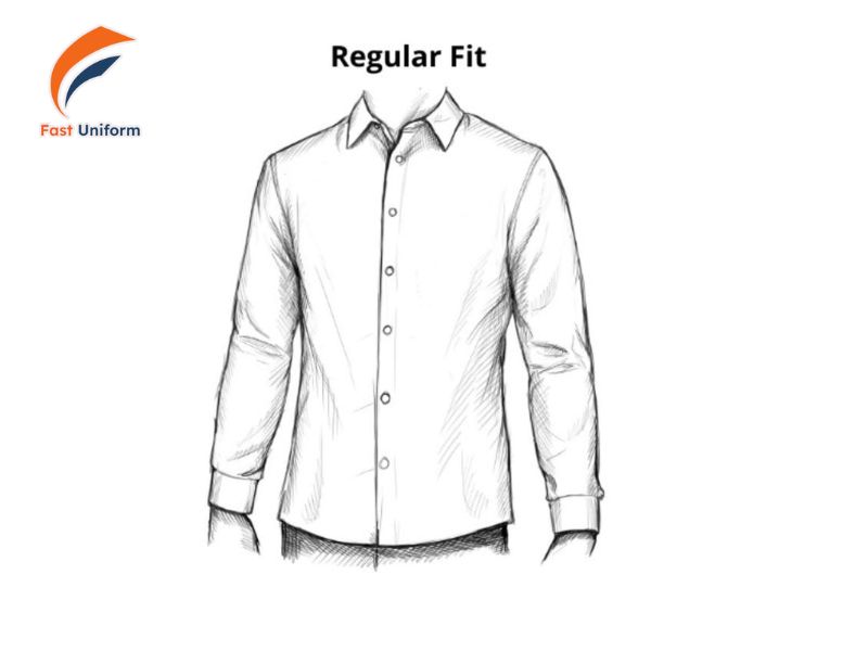Sơ mi dáng Regular Fit vừa vặn, lịch sự, thoải mái vận động và phù hợp đa số vóc dáng