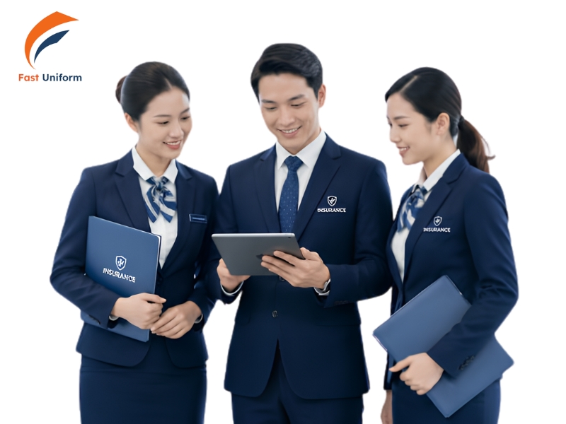 Đồng phục công ty bảo hiểm thiết kế linh hoạt, phù hợp từng vị trí công việc