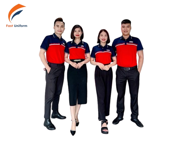 Fast Uniform may đồng phục công ty bảo hiểm theo yêu cầu, chuẩn form, giá tốt