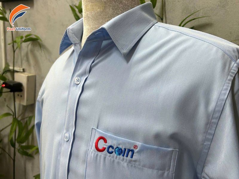 Fast Uniform may đồng phục sơ mi cao cấp, chuẩn form, thiết kế theo yêu cầu
