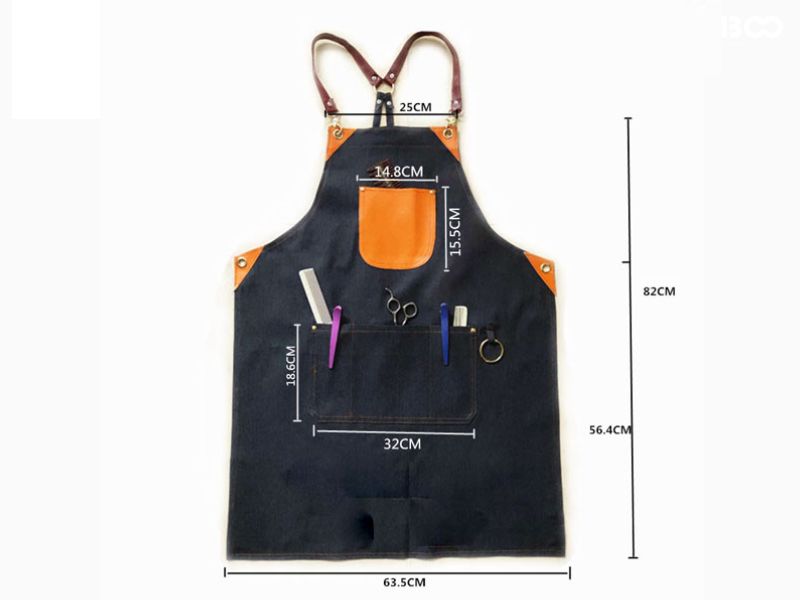 Tạp dề barber bền đẹp, nhiều túi tiện lợi, bảo vệ quần áo và hỗ trợ thao tác