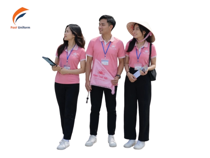 Chi phí may đồng phục hướng dẫn viên tối ưu theo chất liệu và số lượng đặt may.