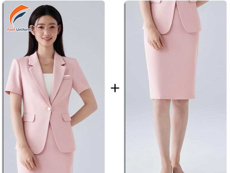 Fast Uniform may vest nữ công sở theo yêu cầu, đa dạng phom dáng, chất liệu và đồng bộ nhận diện