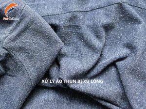 xử lý áo thun bị xù lông