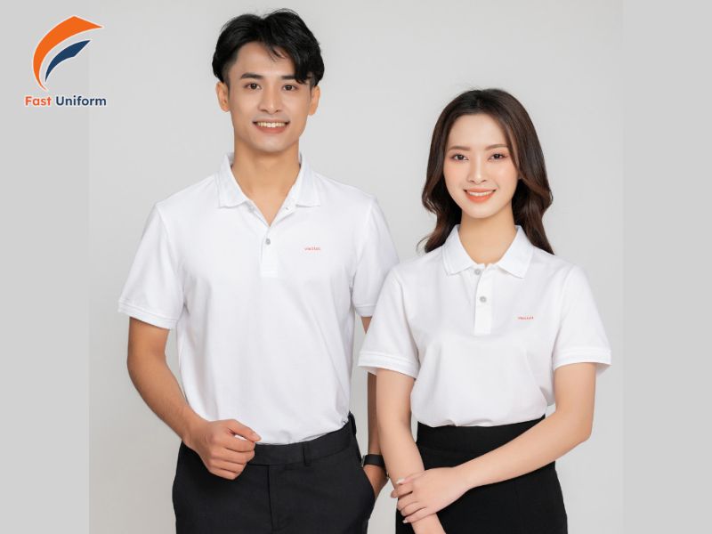Fast Uniform thiết kế polo hãng xe hơi theo vị trí, chất liệu và màu sắc nhận diện