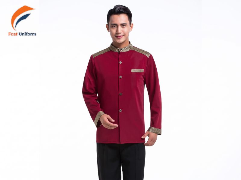 May đồng phục bellman TPHCM cần chú trọng kiểu dáng, chất liệu, màu sắc, kích cỡ, logo và ngân sách