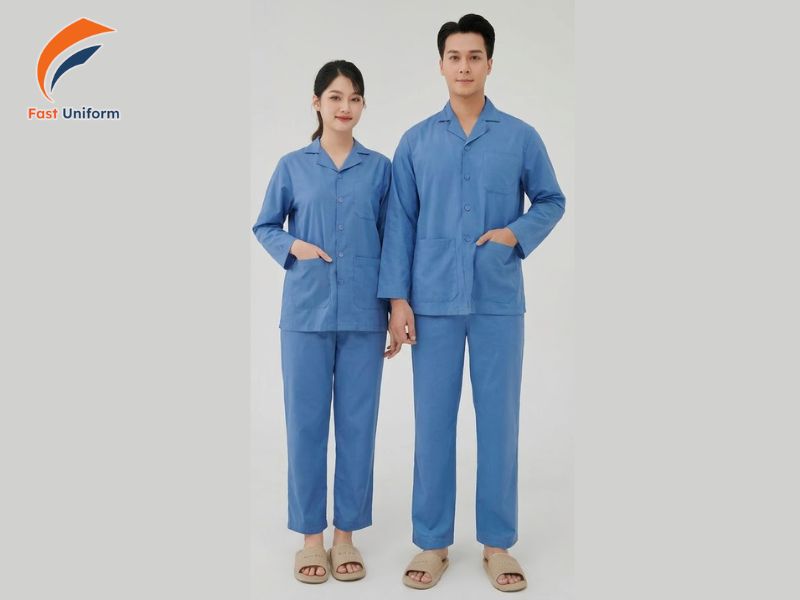 Lựa chọn màu đồng phục bệnh nhân cần phù hợp nhận diện, tạo sự thoải mái, dễ vệ sinh và tối ưu chi phí