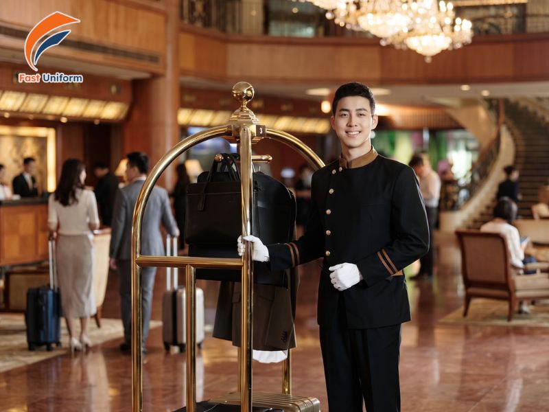 Đồng phục bellman TPHCM hướng đến thiết kế thanh lịch, phối màu hài hòa, nổi bật nhận diện và dễ vận động